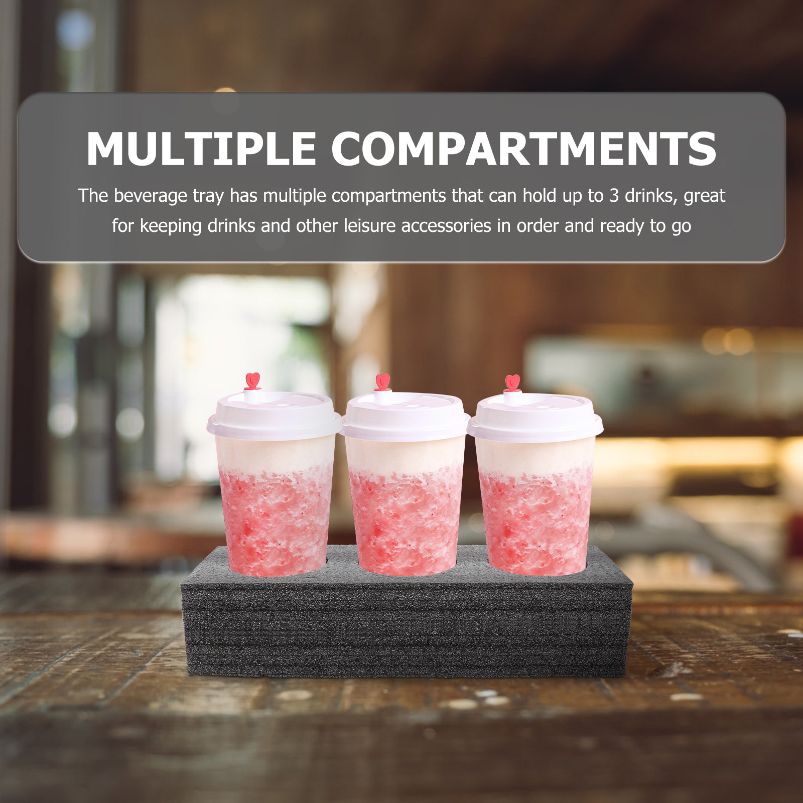 Coffee Tea With Milk - 2Pcs Cup Tray Pearl Cotton Material