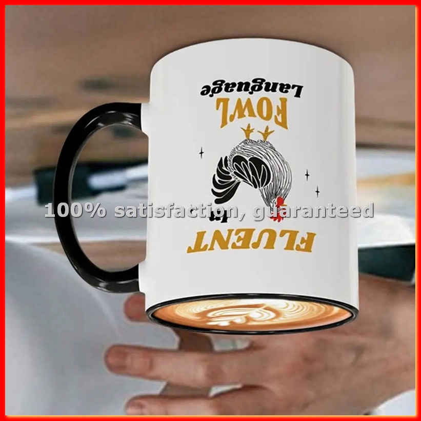 Coffee Tea And Cocoa - Ceramic Coffee Cup Chicken Patten Mug