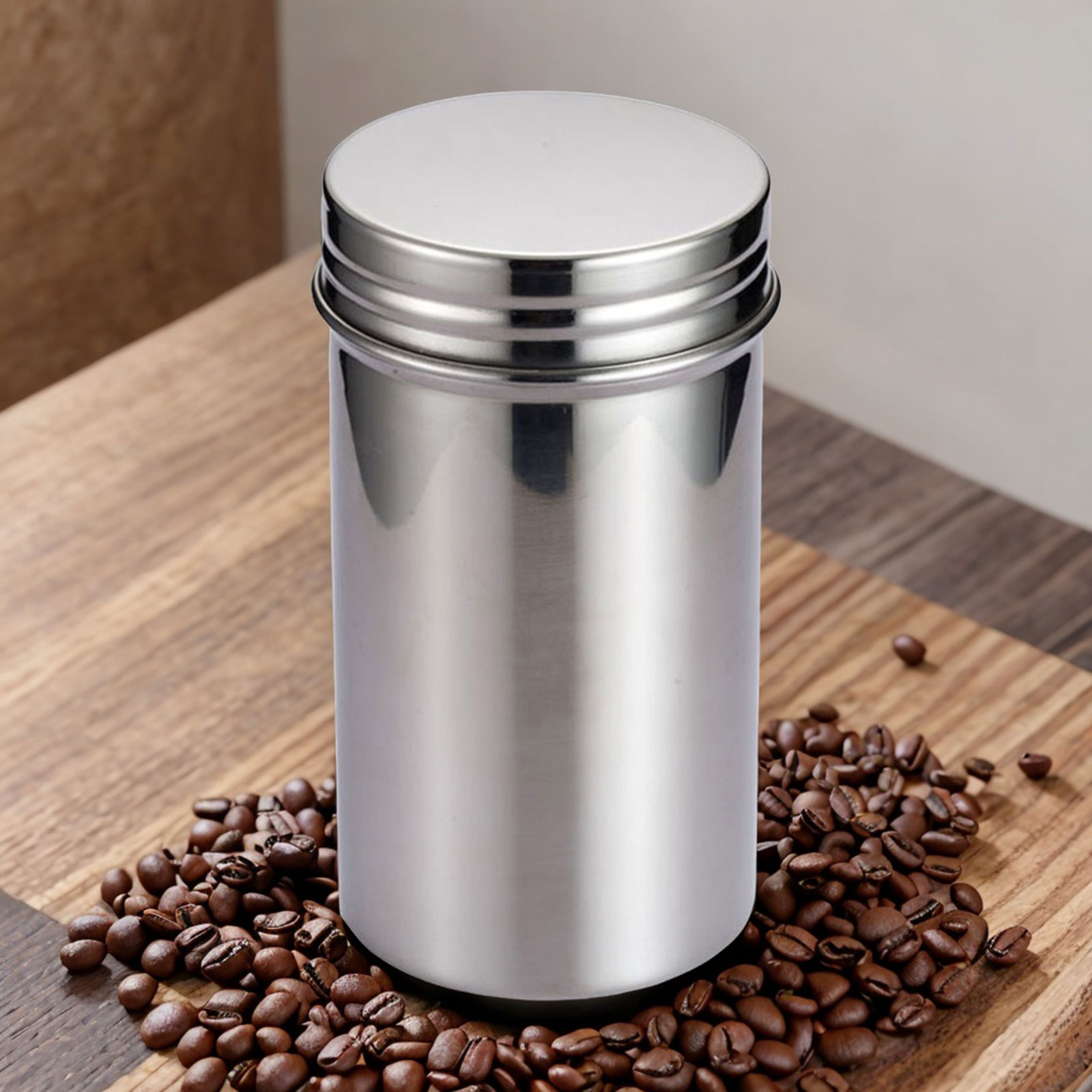 Coffee Tea Leaf And Bean - 304 Stainless Steel Sealed Storage Jar
