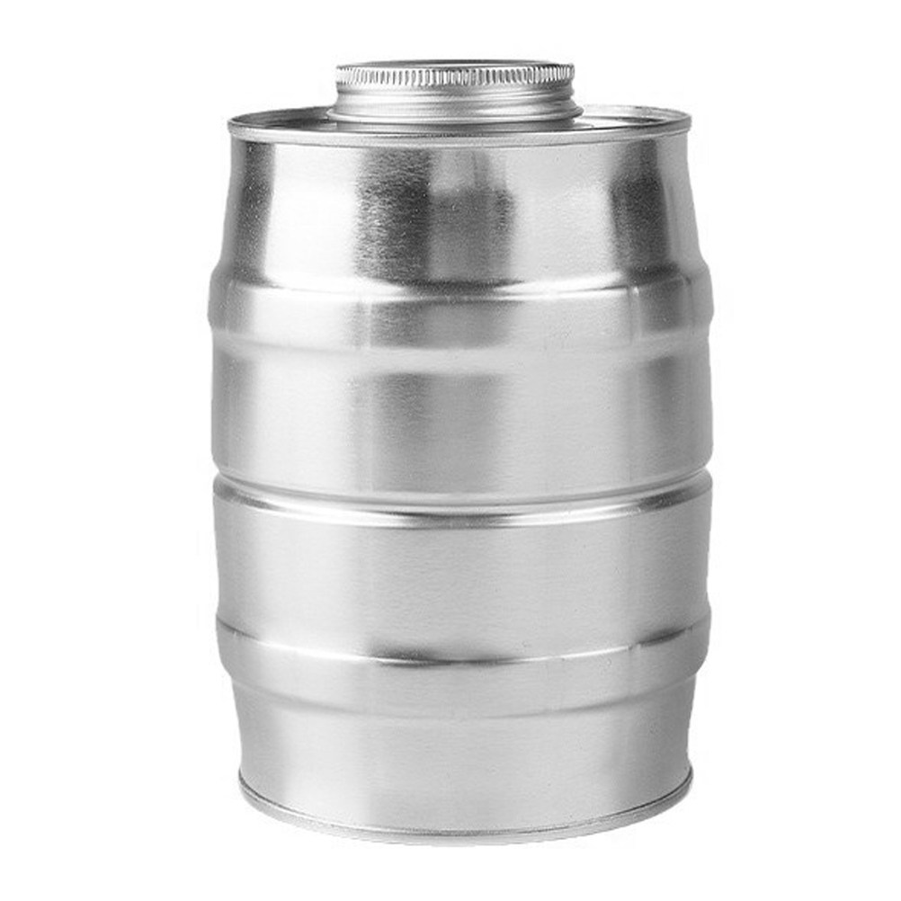 Coffee Tea And Sugar Canisters - Retro Wine Barrel Shaped Metal Coffee