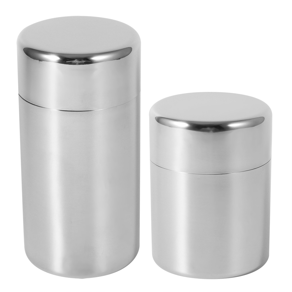Coffee Tea And Sugar Canisters - Stainless Steel Tea Leaf Tins Canister