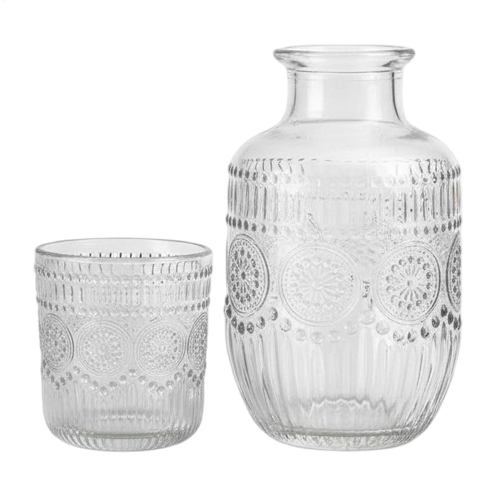 Coffee Tea Sugar Set - 550ml Bedside Carafe Pitcher And Water
