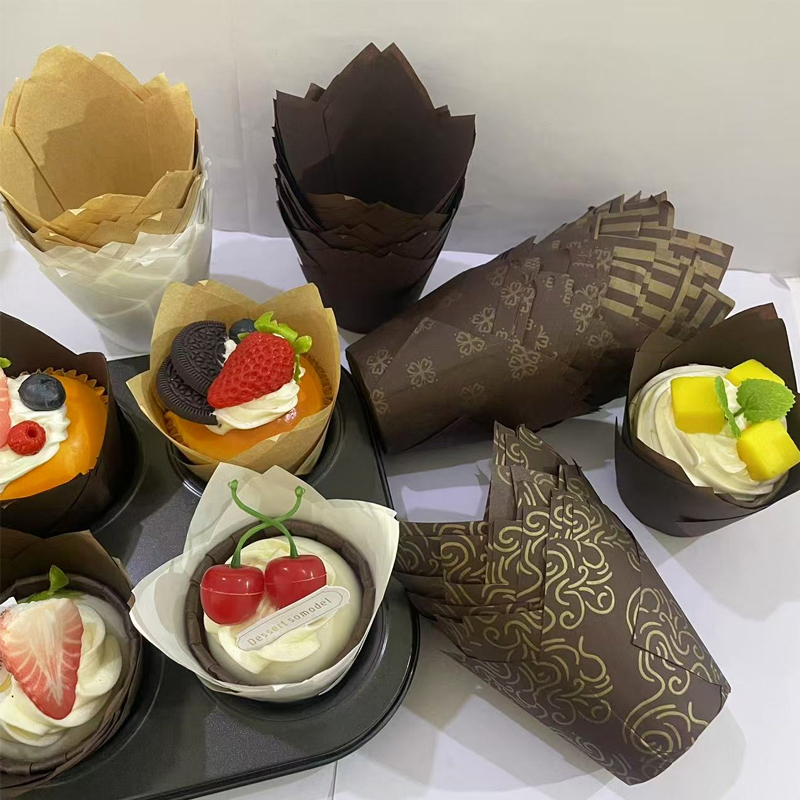 Mug Tea Coffee - 50Pcs/100Pcs/200Pcs Tulip Cake Paper Cups, Heat-Resistant