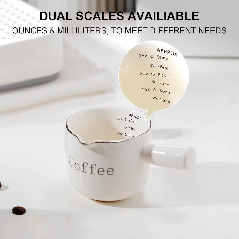 Coffee Tea With Milk - Mini Ceramic Coffee Cup with Handle