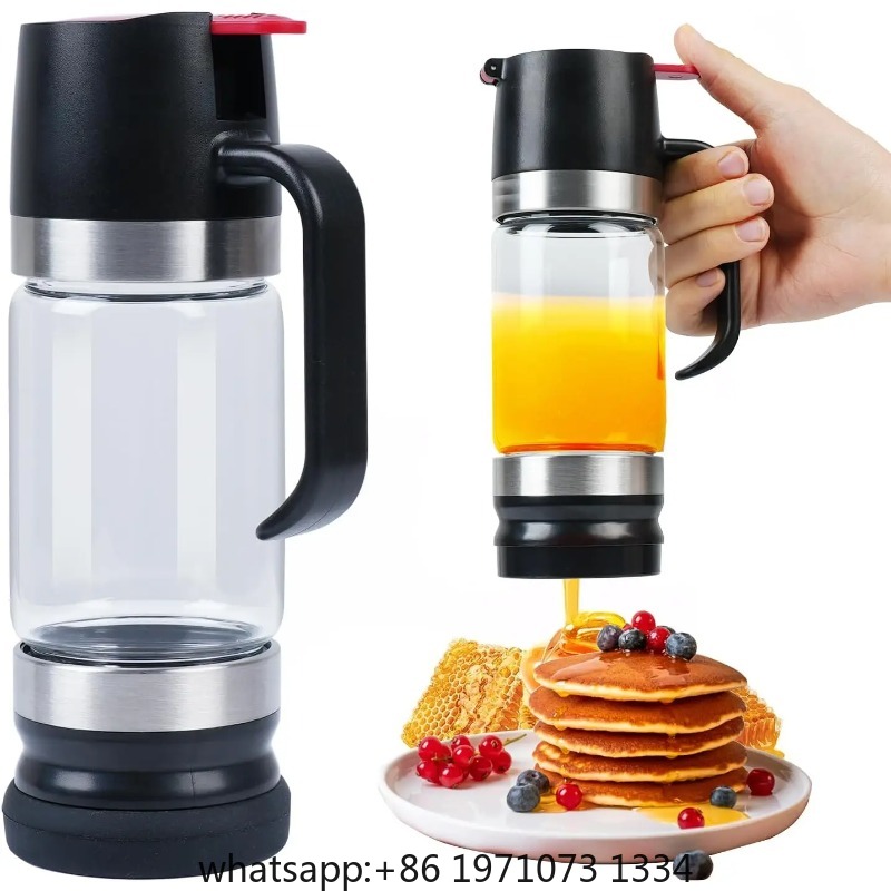 Coffee Tea Or - No-Drip Honey Dispenser with Base, Glass