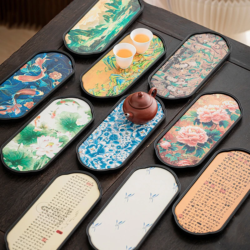 Coffee Tea In Chinese - Chinese-style Ceramic Absorbent Dry Bubble Tray