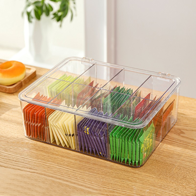 Coffee Tea Drawer Organizer - Tea Bag Storage Box Office Multifunctional