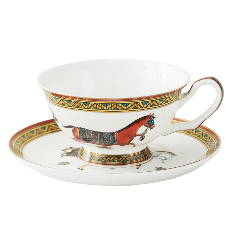 Coffee Tea Spoon - Porcelain Tea Cup and Saucer Set