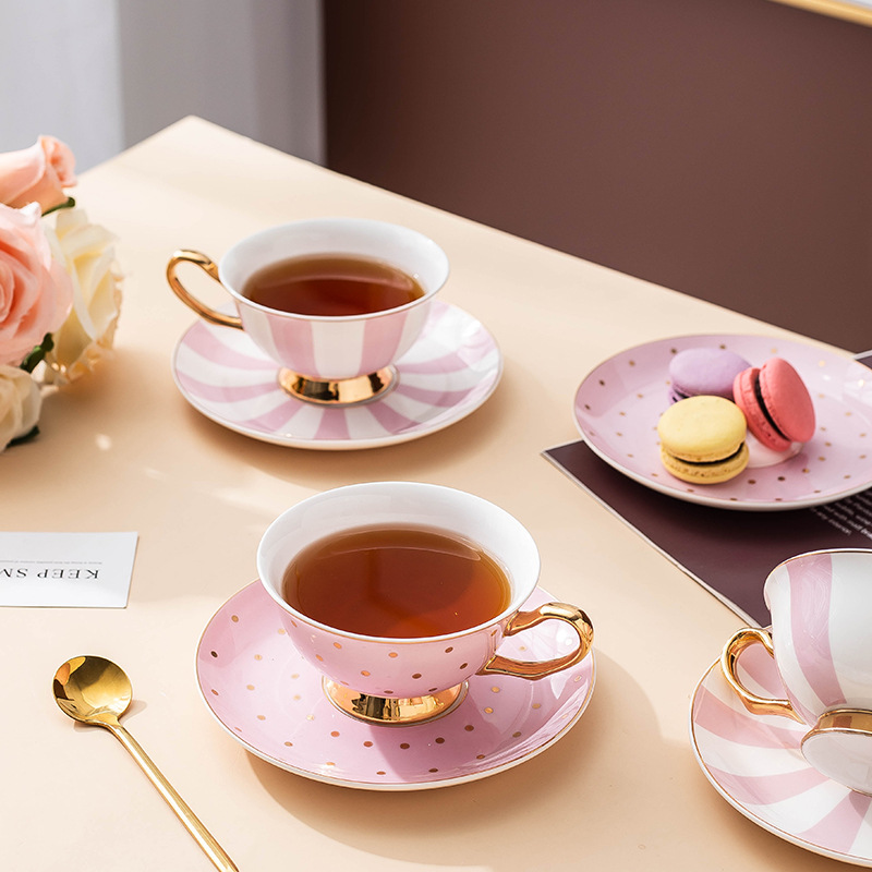 Ceramic Pink Coffee Mugs with  - đánh giá và giá Coffee Tea Sugar Set