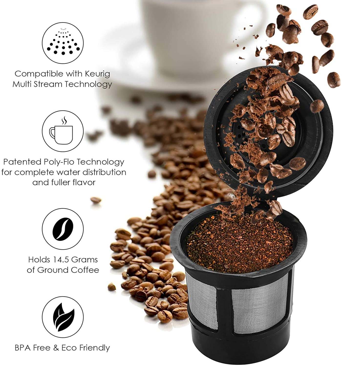 Reusable Coffee Pods, Refillab - đánh giá và giá Coffee Tea Spoon
