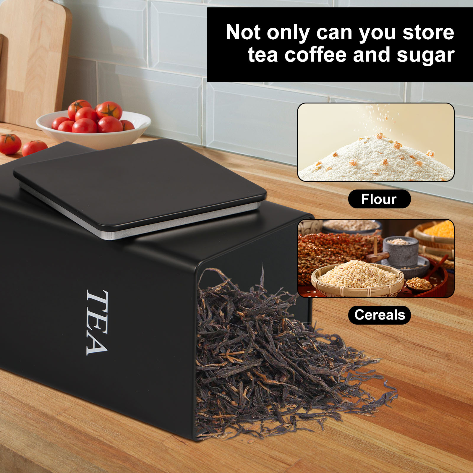 3Pcs Coffee Bean Storage Canis - đánh giá và giá Coffee Tea Sugar Container Set