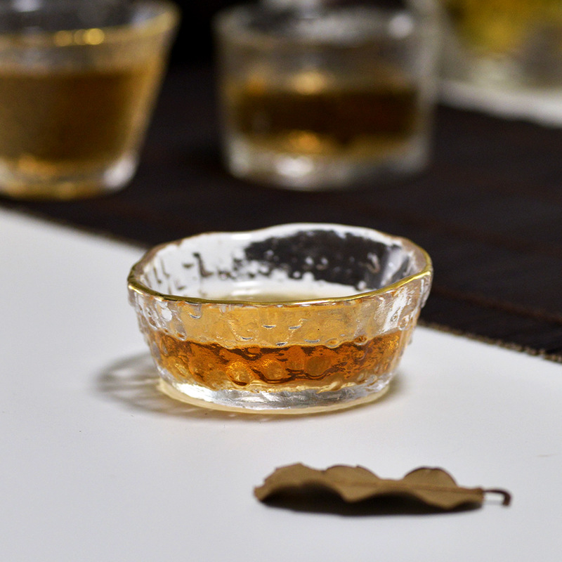 Gold Glass Tea Cup with Gold R - đánh giá và giá Coffee Tea Green
