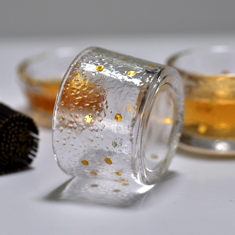 Gold Glass Tea Cup with Gold R - đánh giá và giá Coffee Tea Green