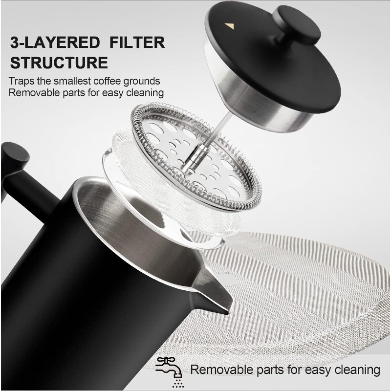French Press Coffee Maker 34 O - đánh giá và giá French Press Coffee & Tea