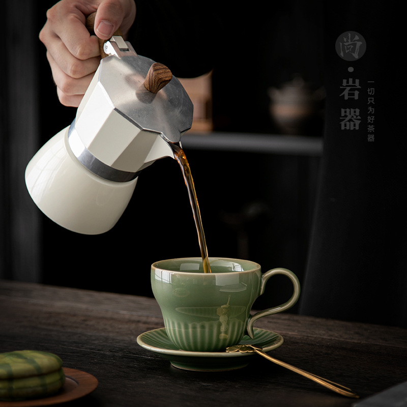 HYS retro celadon green vertic - đánh giá và giá Coffee Tea Green