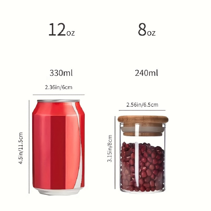 12pcs/set Airtight Glass Stora - đánh giá và giá Coffee Tea Sugar Container Set