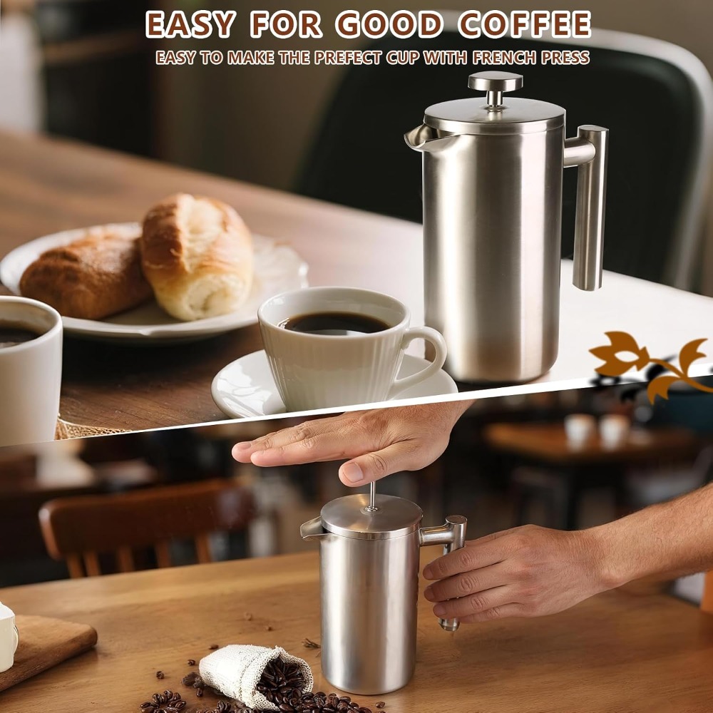 French Press Coffee Maker, 304 - đánh giá và giá French Press Coffee & Tea
