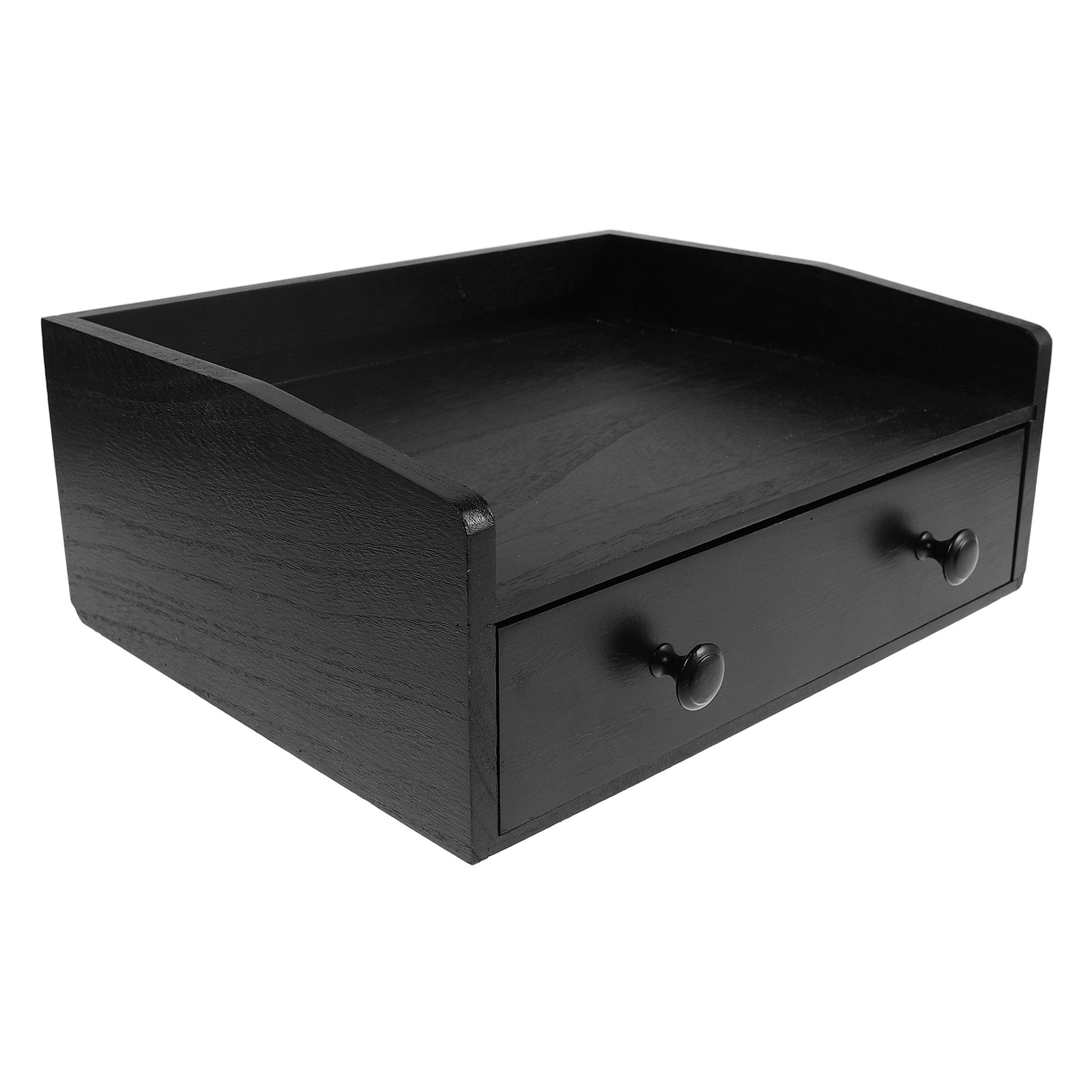 Black Wooden Multifunctional D - đánh giá và giá Coffee Tea Drawer Organizer