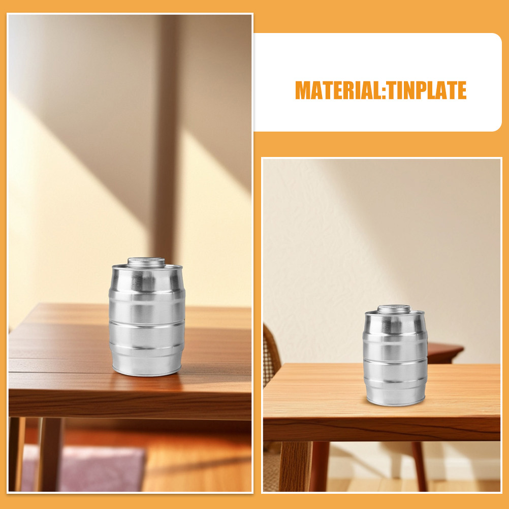 Retro Wine Barrel Shaped Metal - đánh giá và giá Coffee Tea And Sugar Canisters