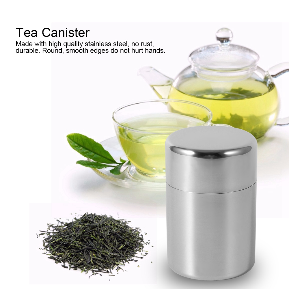 Stainless Steel Tea Leaf Tins  - đánh giá và giá Coffee Tea And Sugar Canisters