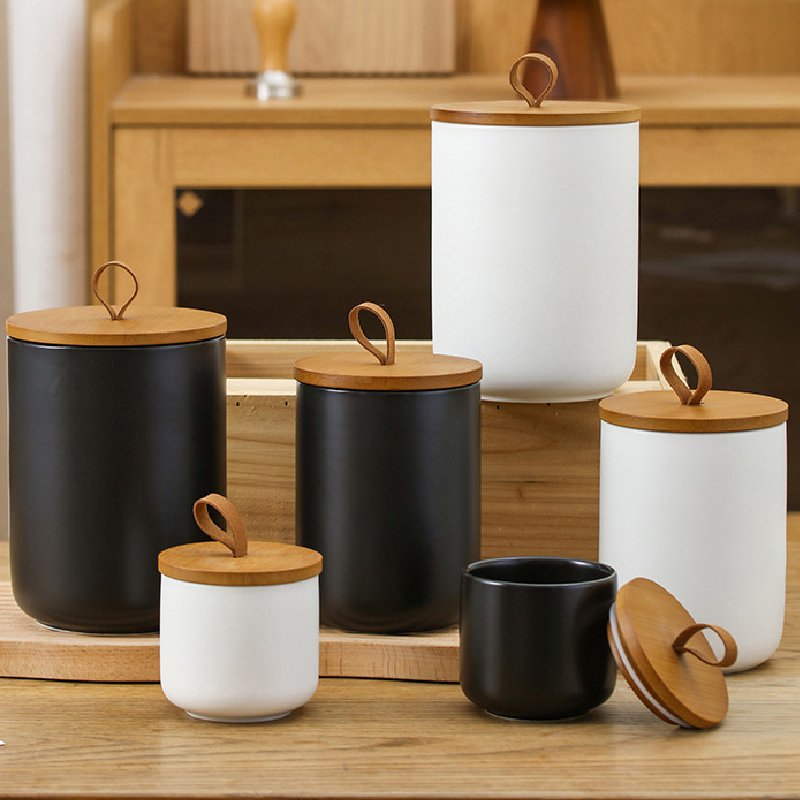 Nordic Ceramic Storage Jar Mat - đánh giá và giá Coffee Tea Sugar Container Set