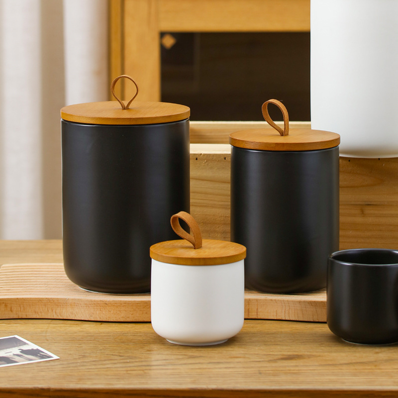Nordic Ceramic Storage Jar Mat - đánh giá và giá Coffee Tea Sugar Container Set