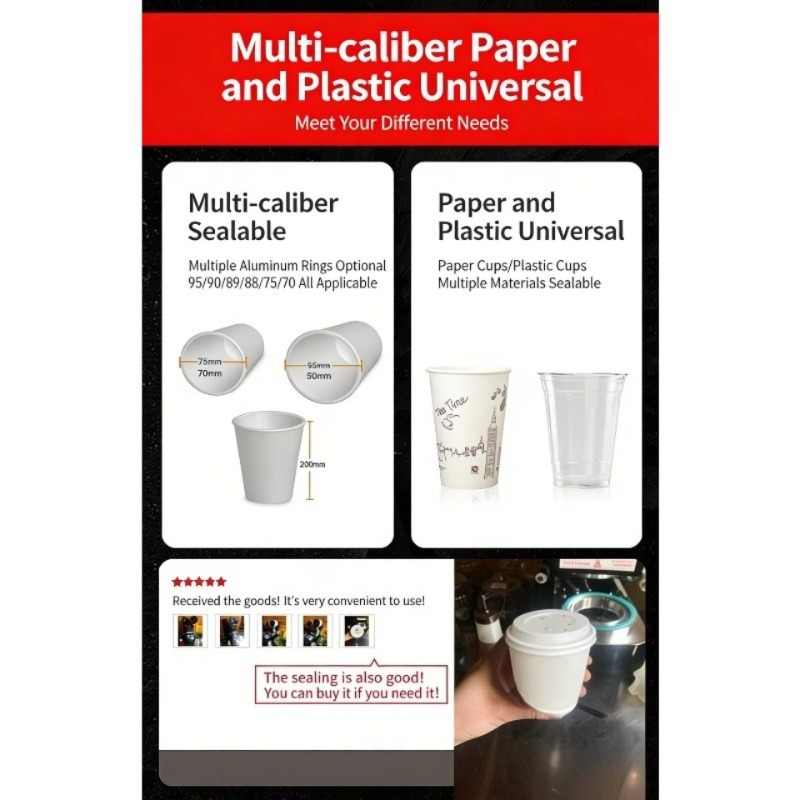 Automatic Plastic Cup Sealing  - đánh giá và giá Coffee Tea With Milk