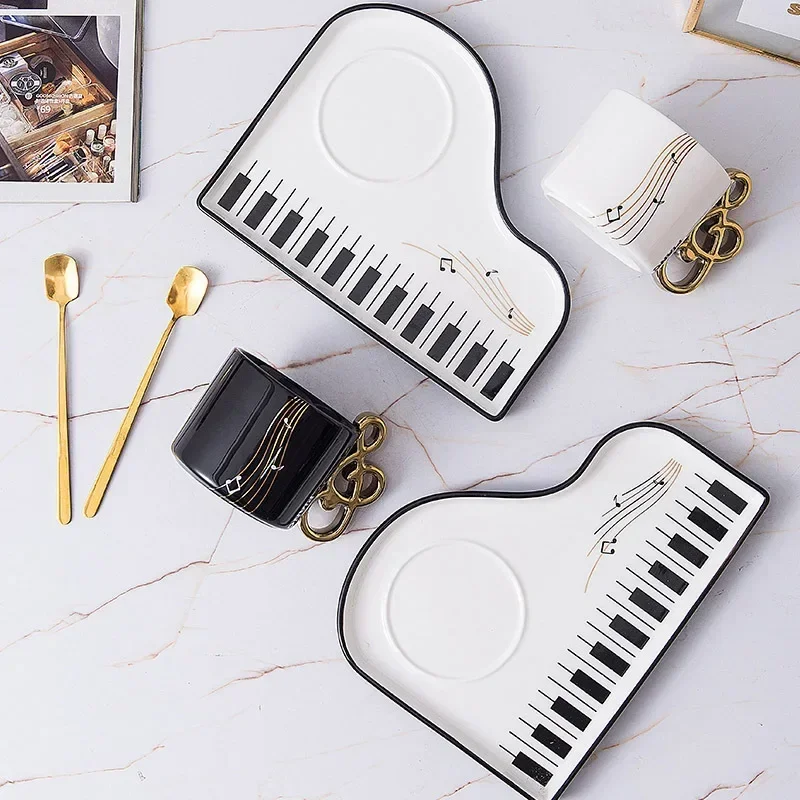 200ml Creative Piano Coffee Mu - đánh giá và giá Coffee Tea Spoon