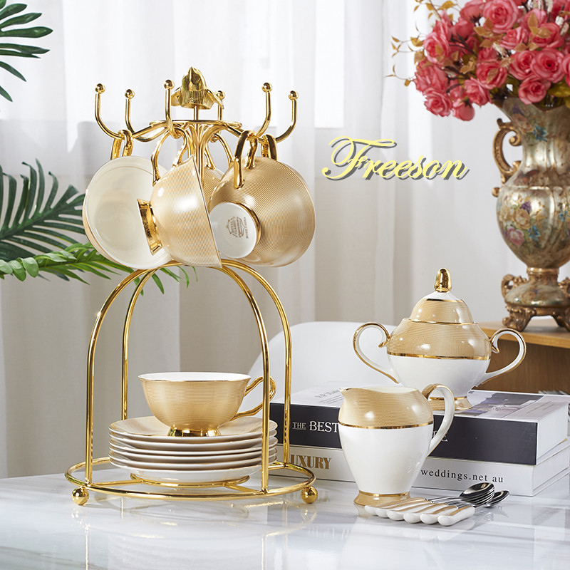 Vàng Sang Trọng Xương Trung Qu - đánh giá và giá Coffee Tea Sugar Set