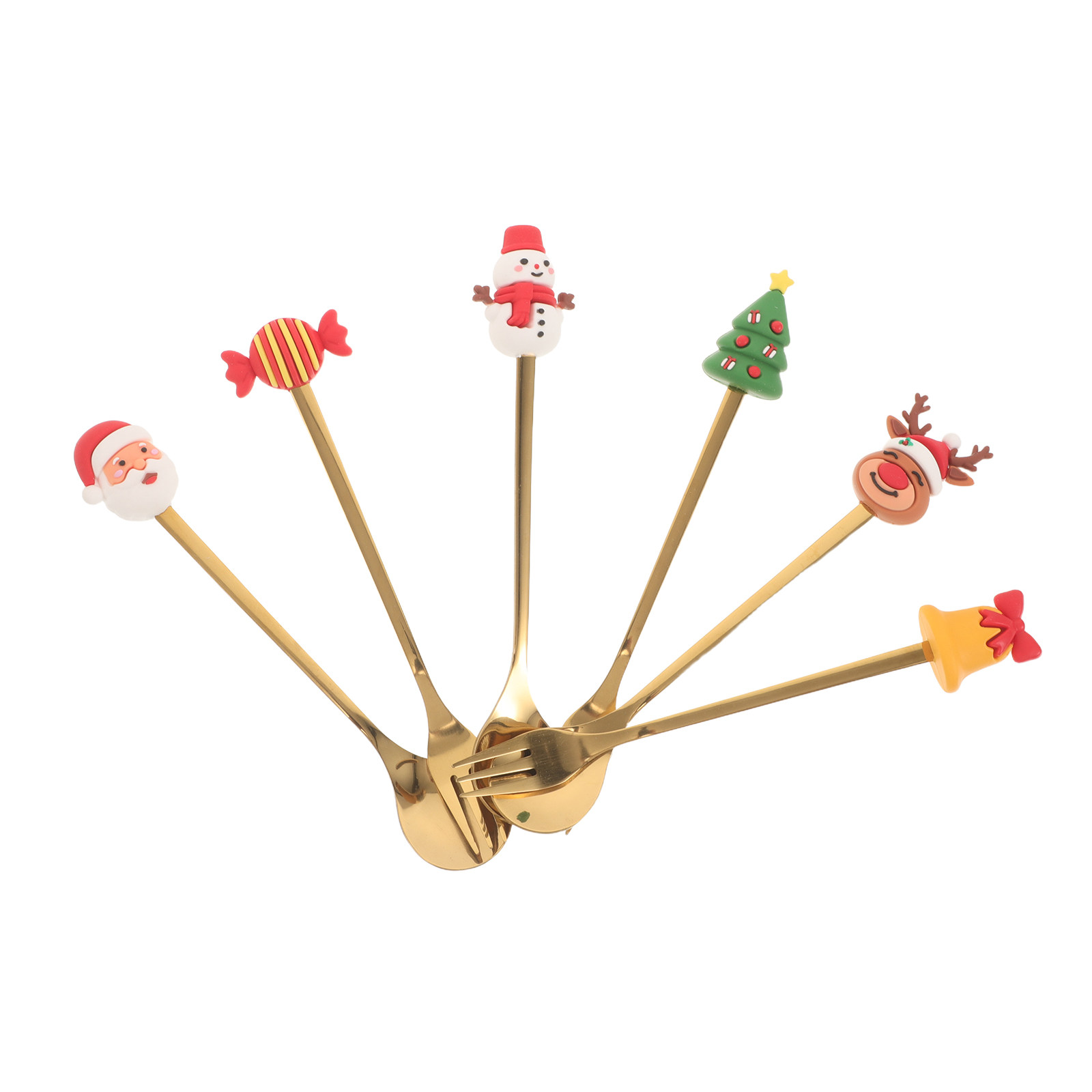 6Pcs Stainless Steel Christmas - đánh giá và giá Coffee Tea Spoon