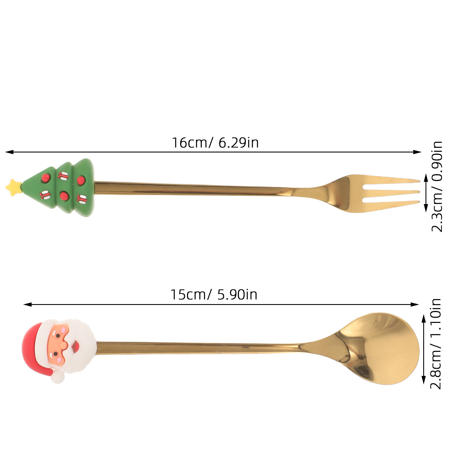 6Pcs Stainless Steel Christmas - đánh giá và giá Coffee Tea Spoon