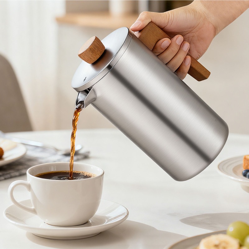 JUSTINLAU 1000ml Stainless Ste - đánh giá và giá French Press Coffee & Tea