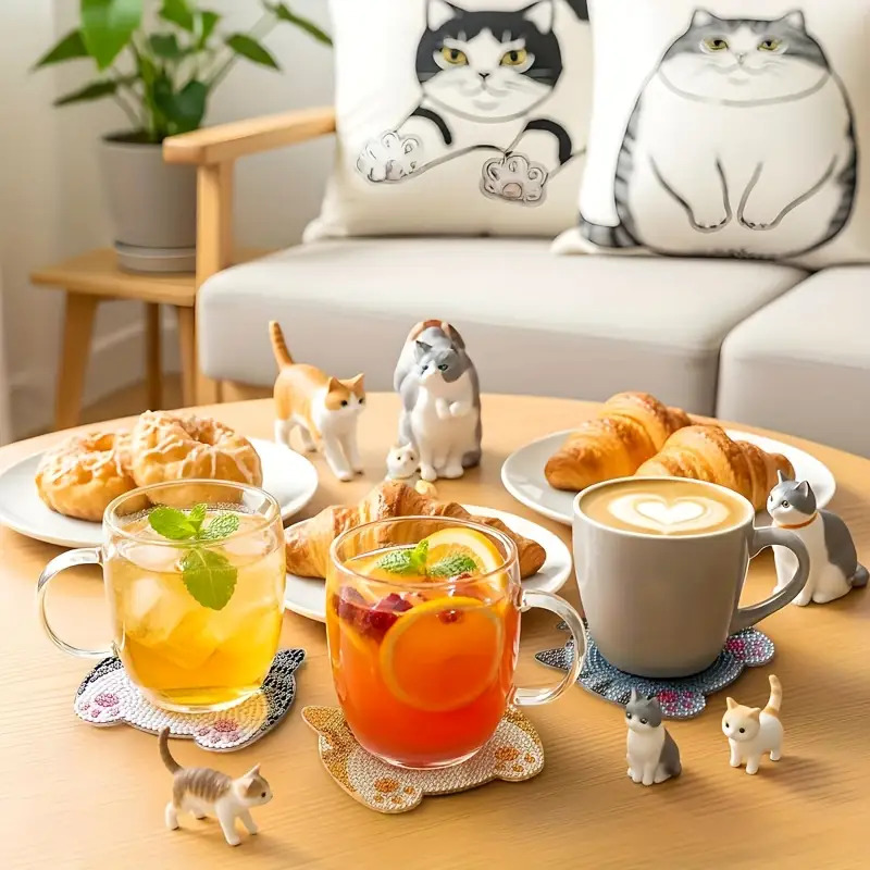 8-piece DIY Diamond Painting W - đánh giá và giá Mug Tea Coffee