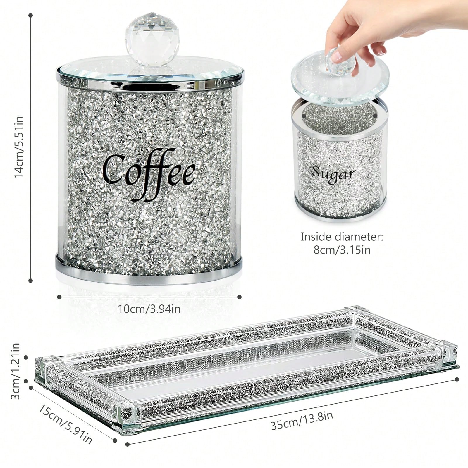 Coffee Sugar Tea Canister Set  - đánh giá và giá Coffee Tea Sugar Set