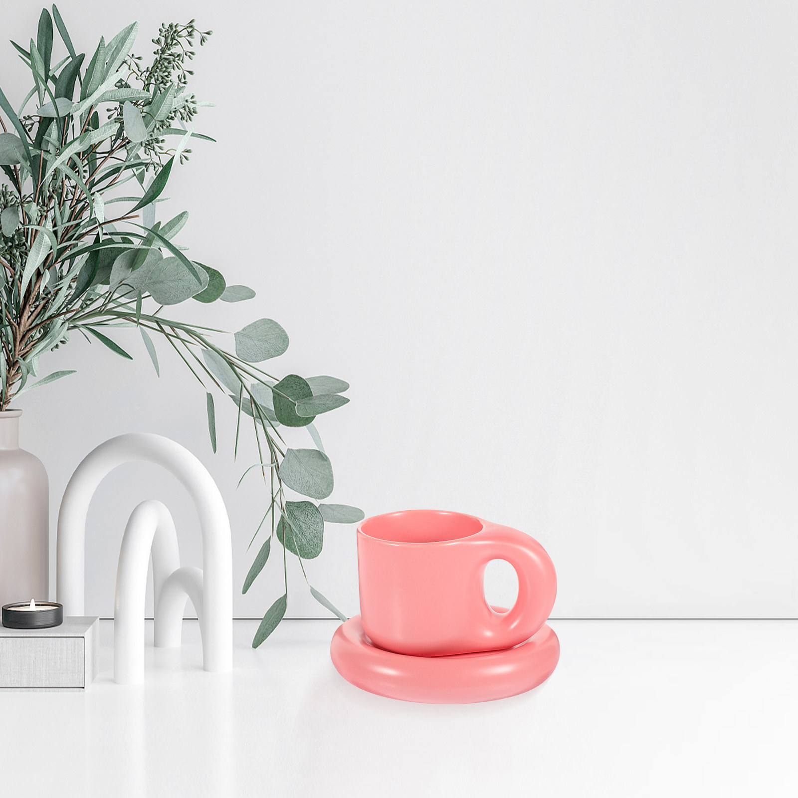 Ceramic Coffee Cup Set with Sa - đánh giá và giá Coffee Tea Hot