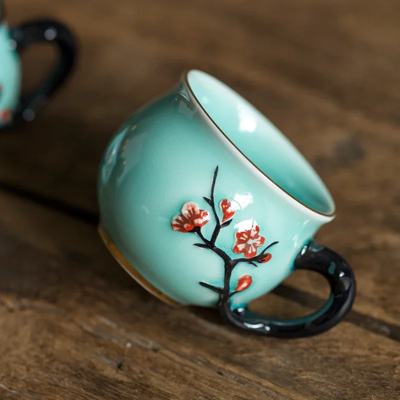 Chinese Handmade Plum Pattern  - đánh giá và giá Coffee Tea In Chinese