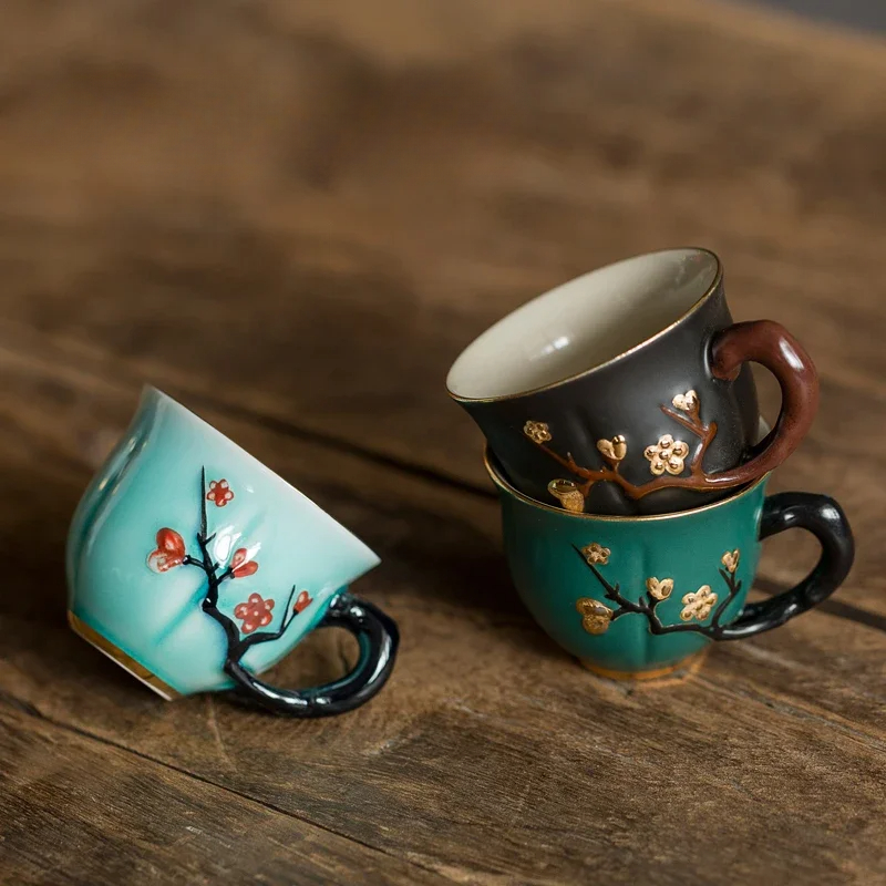 Chinese Handmade Plum Pattern  - đánh giá và giá Coffee Tea In Chinese