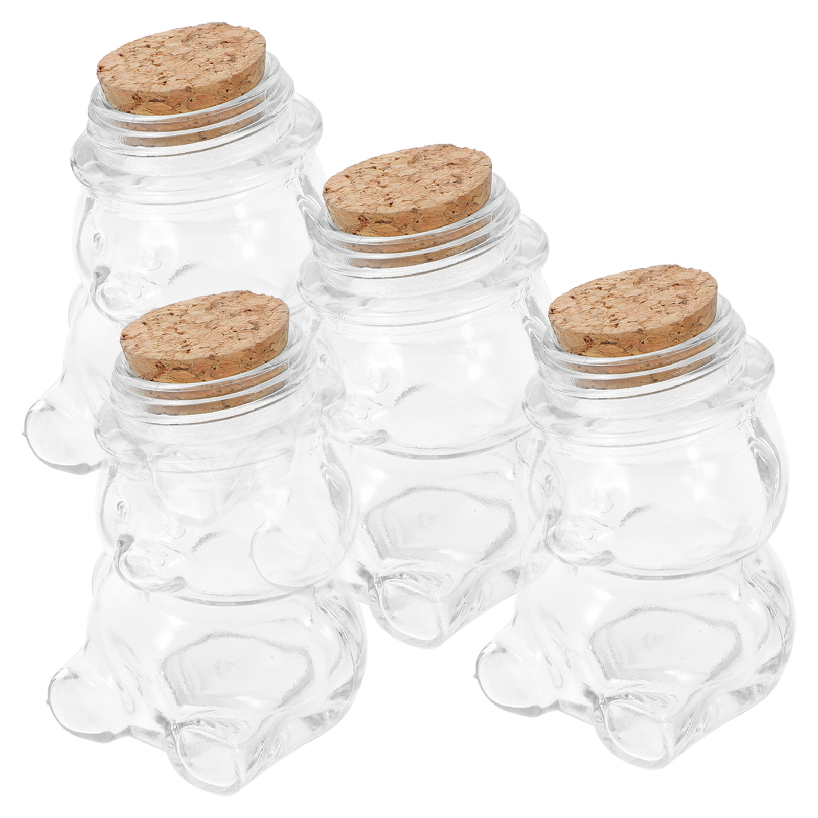 4Pcs Glass Candy Jar Set Trans - đánh giá và giá Coffee Tea Sugar Set