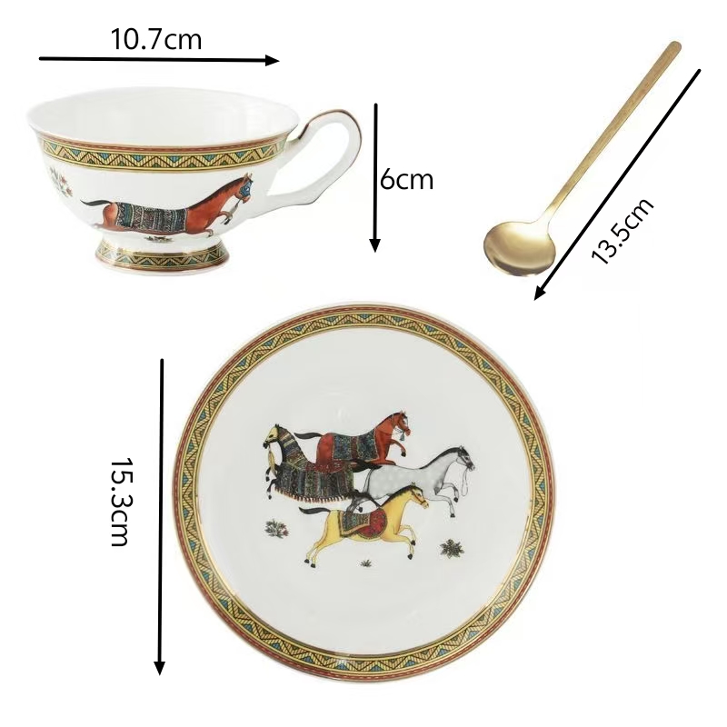 Porcelain Tea Cup and Saucer S - đánh giá và giá Coffee Tea Spoon
