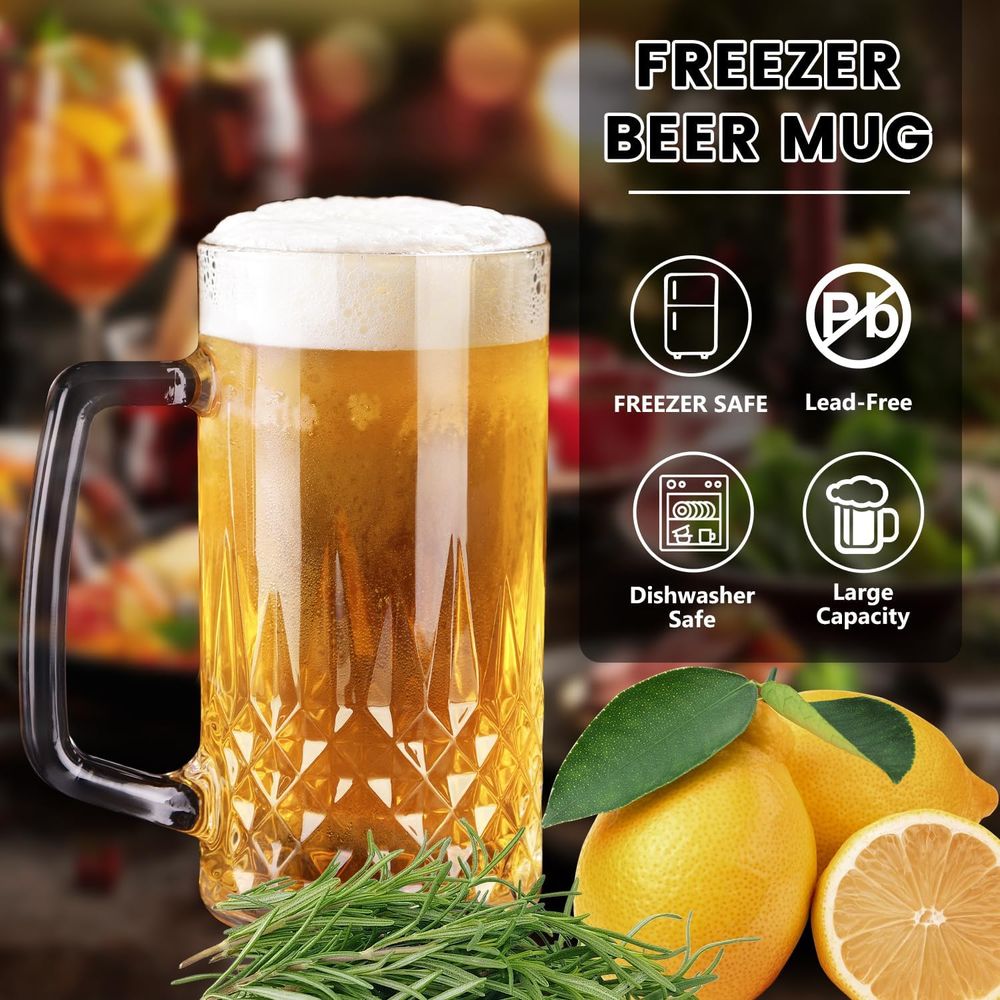 20 oz Heavy Glass Mugs Set of  - đánh giá và giá Coffee Tea Or
