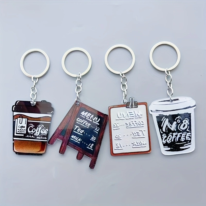 8pcs acrylic coffee cup keycha - đánh giá và giá Coffee & Tea Difabis