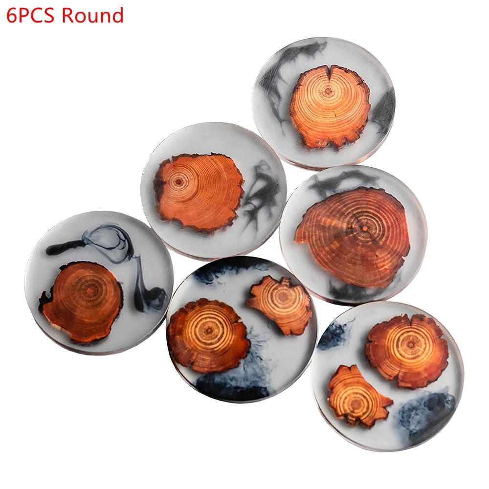 6PCS/Set Resin Pine Coasters H - đánh giá và giá Coffee Tea Sugar Set
